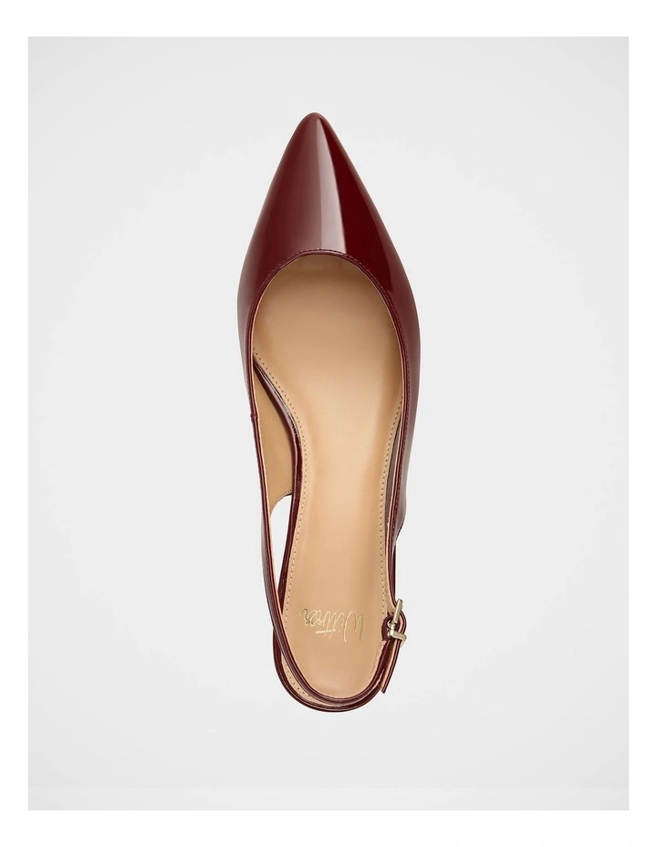 Kennedy Patent Leather Slingback in Berry image 5