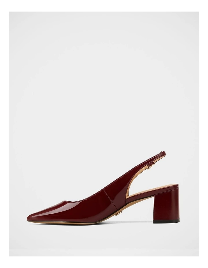 Kennedy Patent Leather Slingback in Berry image 6