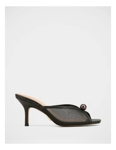 Irina Mesh Sandals in Black