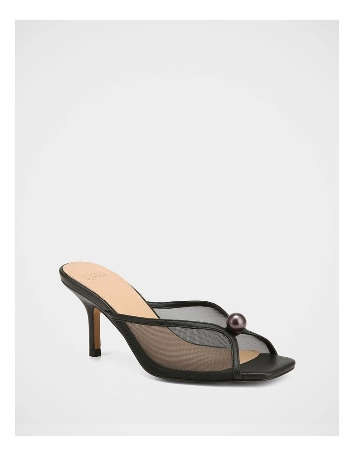 Irina Mesh Sandals in Black image 2