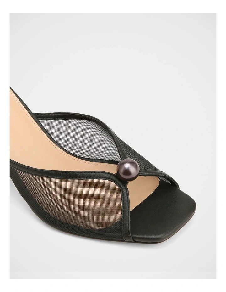 Irina Mesh Sandals in Black image 3