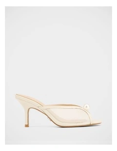 Irina Mesh Sandals in Off White