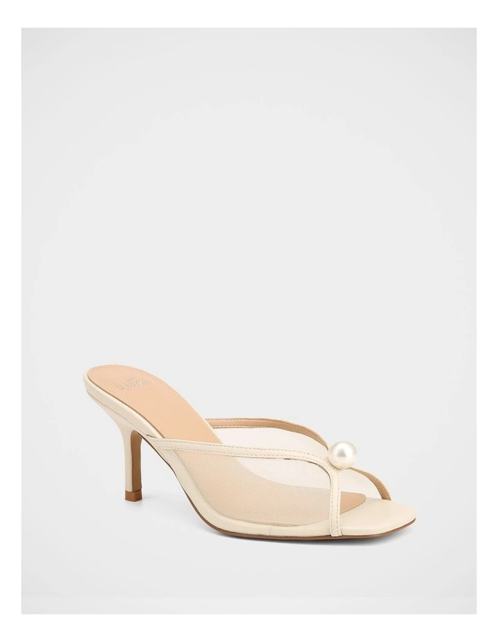 Irina Mesh Sandals in Off White image 2