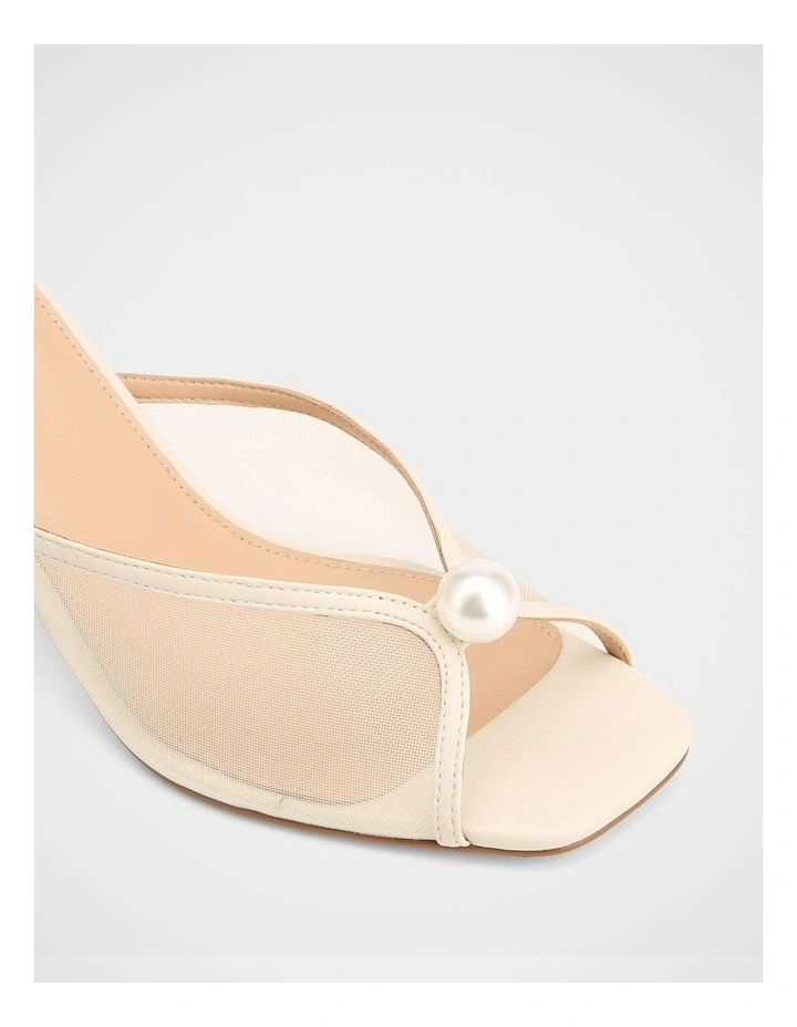 Irina Mesh Sandals in Off White image 3