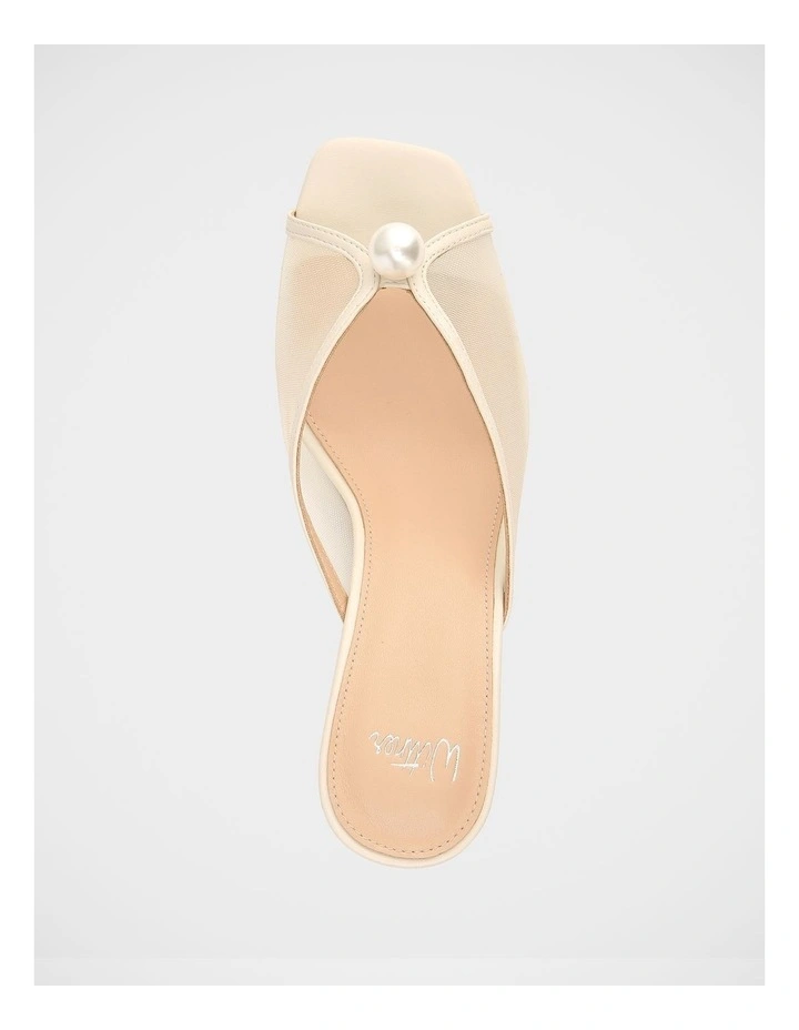 Irina Mesh Sandals in Off White image 5
