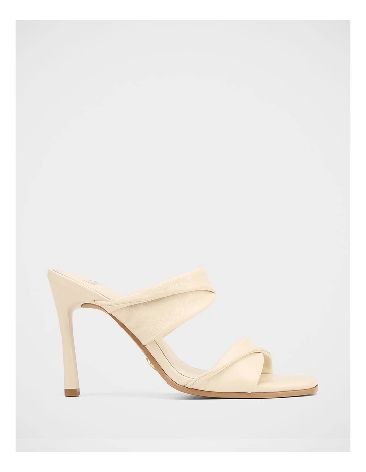 Xia Leather High Heel Sandals in Ivory image 1
