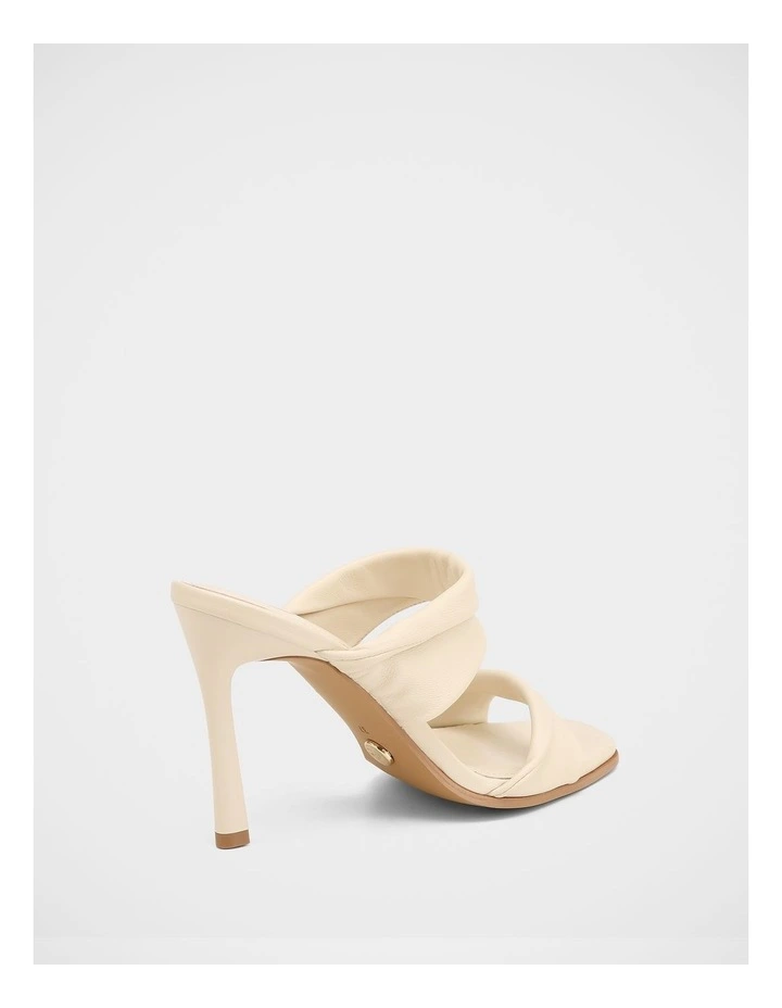 Xia Leather High Heel Sandals in Ivory image 4