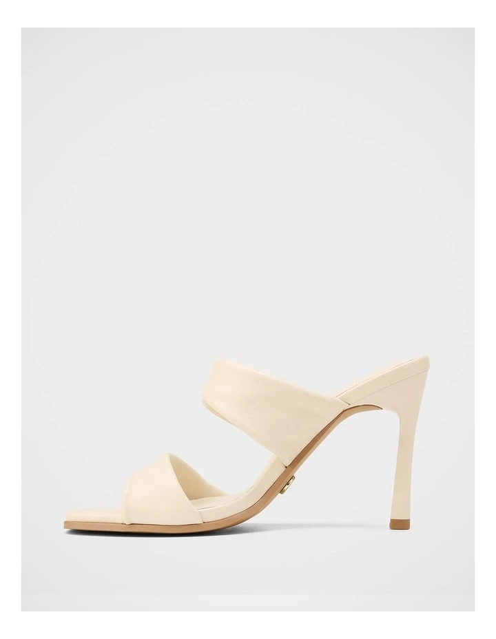 Xia Leather High Heel Sandals in Ivory image 6