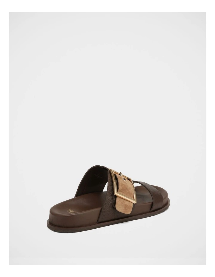 Elsa Leather Sandal in Dark Brown image 4