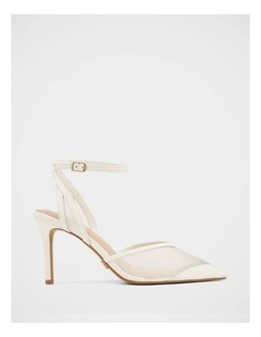 Raylee Mesh Textile High Heels In White
