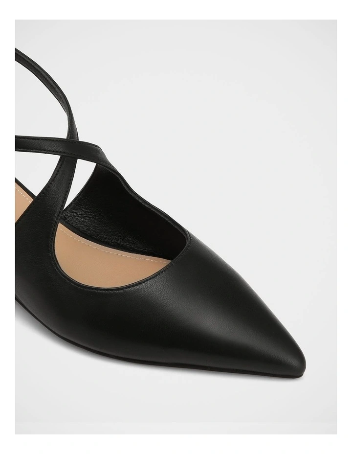 Jude Leather Wedges in Black image 3