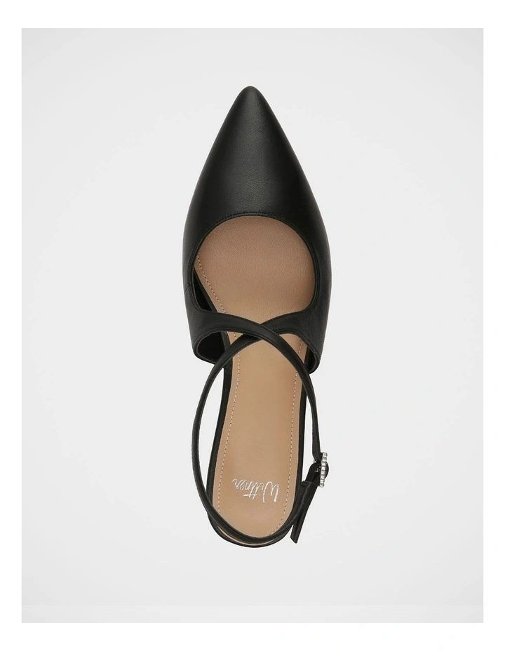 Jude Leather Wedges in Black image 5