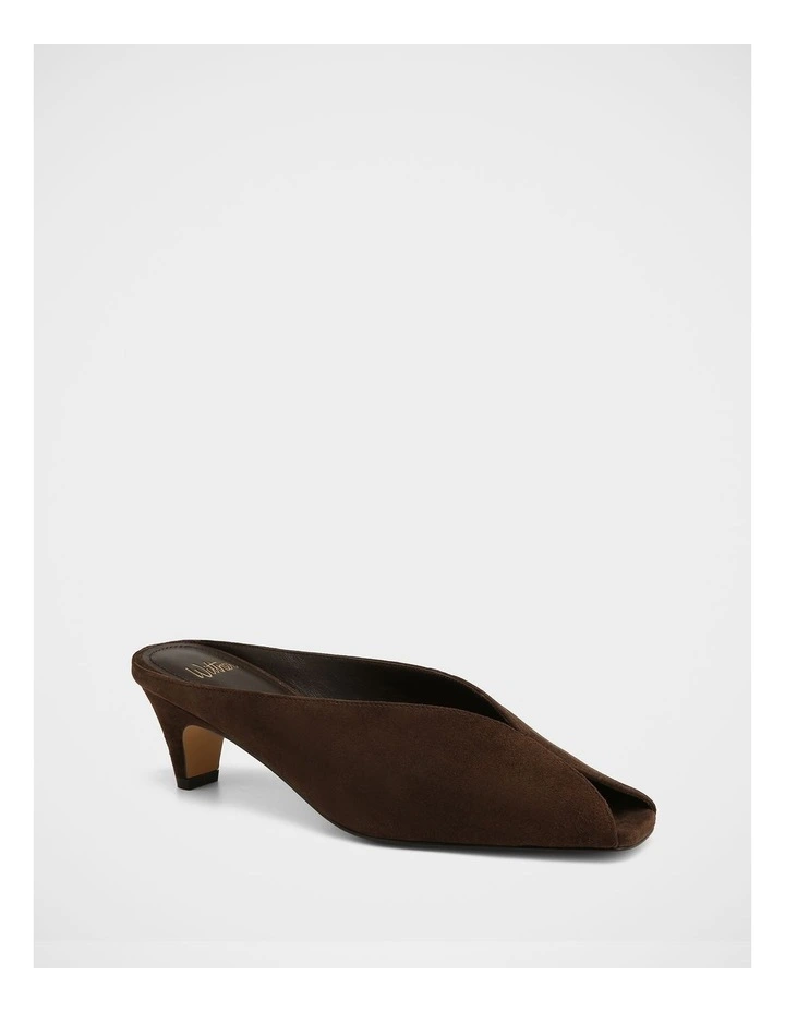Eden Suede Leather Mules in Espresso image 2