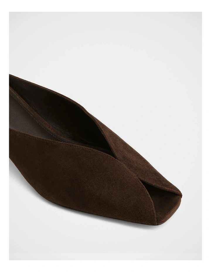 Eden Suede Leather Mules in Espresso image 3