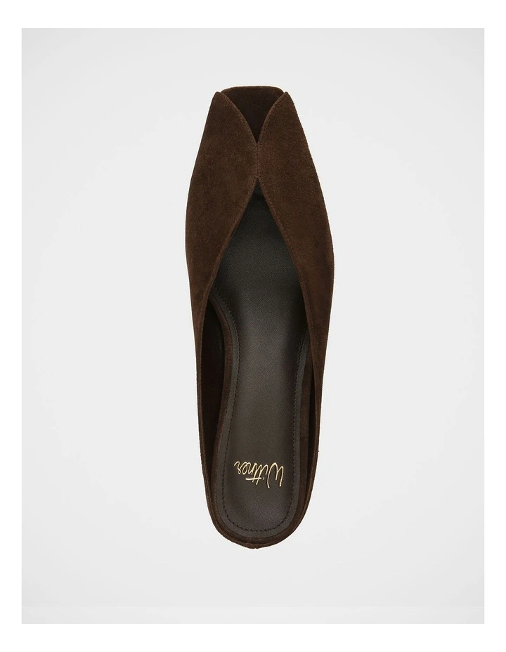 Eden Suede Leather Mules in Espresso image 5