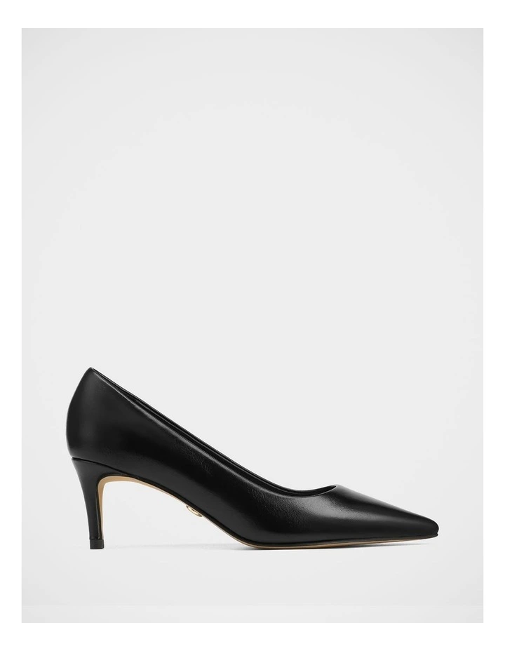 Gabe Leather Pumps in Black image 1