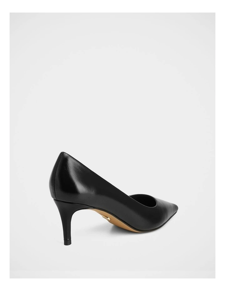 Gabe Leather Pumps in Black image 4