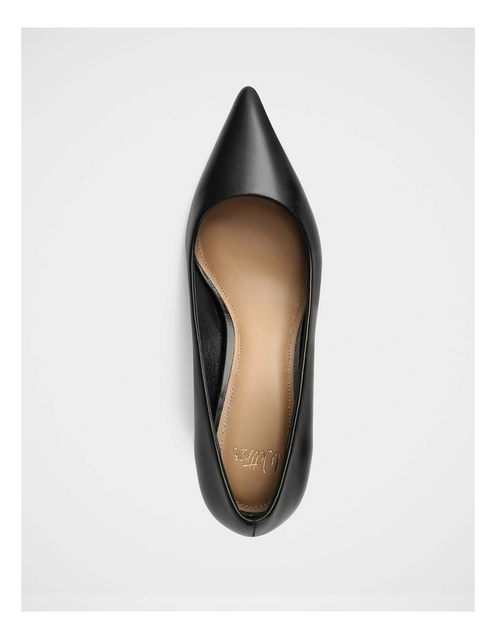 Gabe Leather Pumps in Black image 5