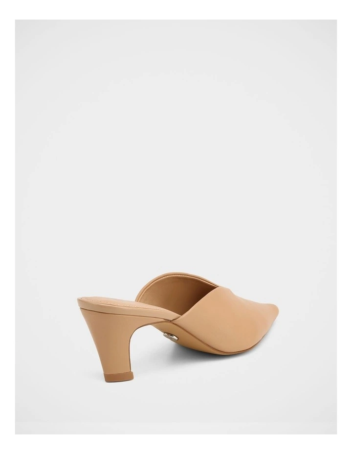Gilly Leather Mules in Blush image 4