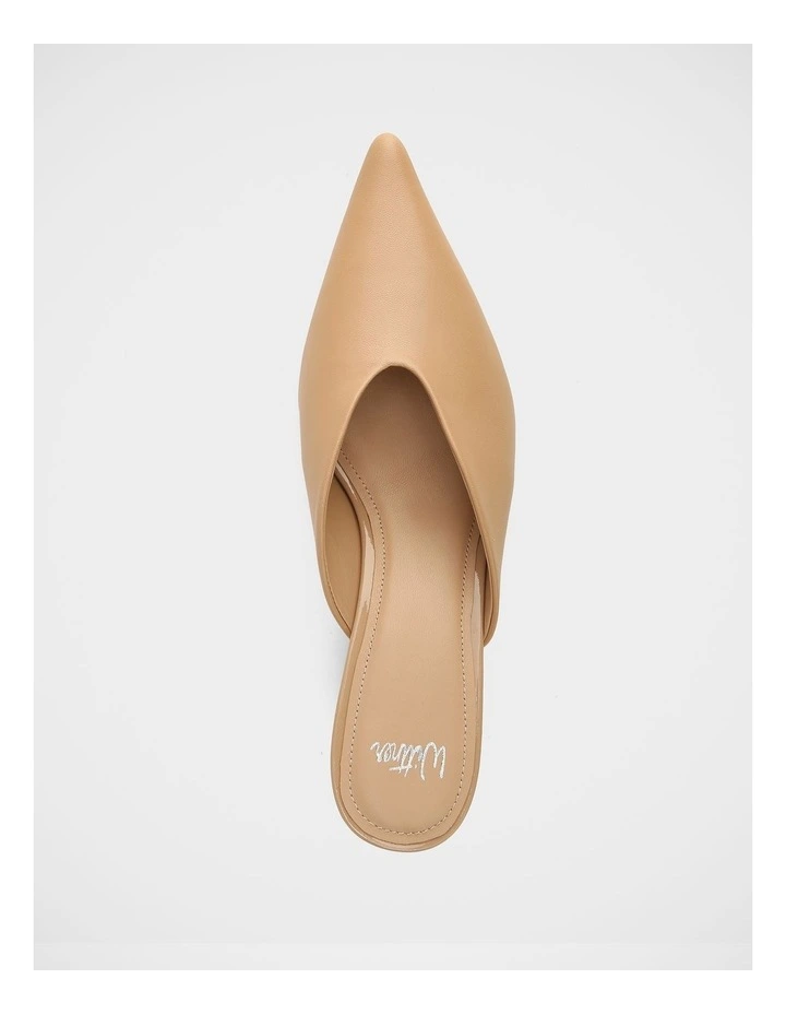 Gilly Leather Mules in Blush image 5
