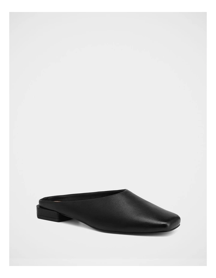 Dalton Leather Mule in Black image 2