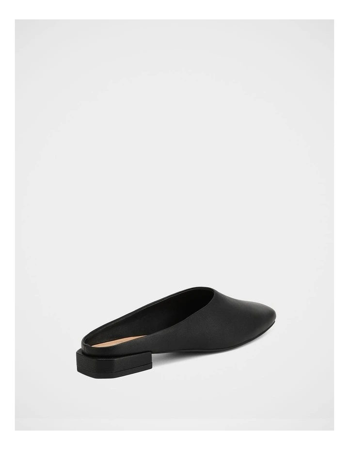 Dalton Leather Mule in Black image 4