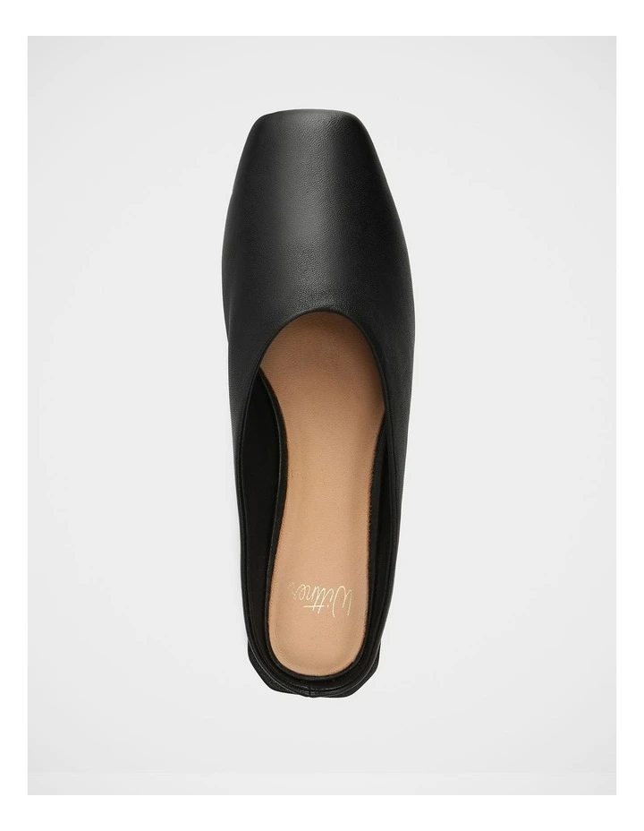 Dalton Leather Mule in Black image 5