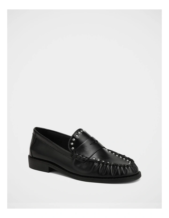 Finley Leather Loafer in Black image 2