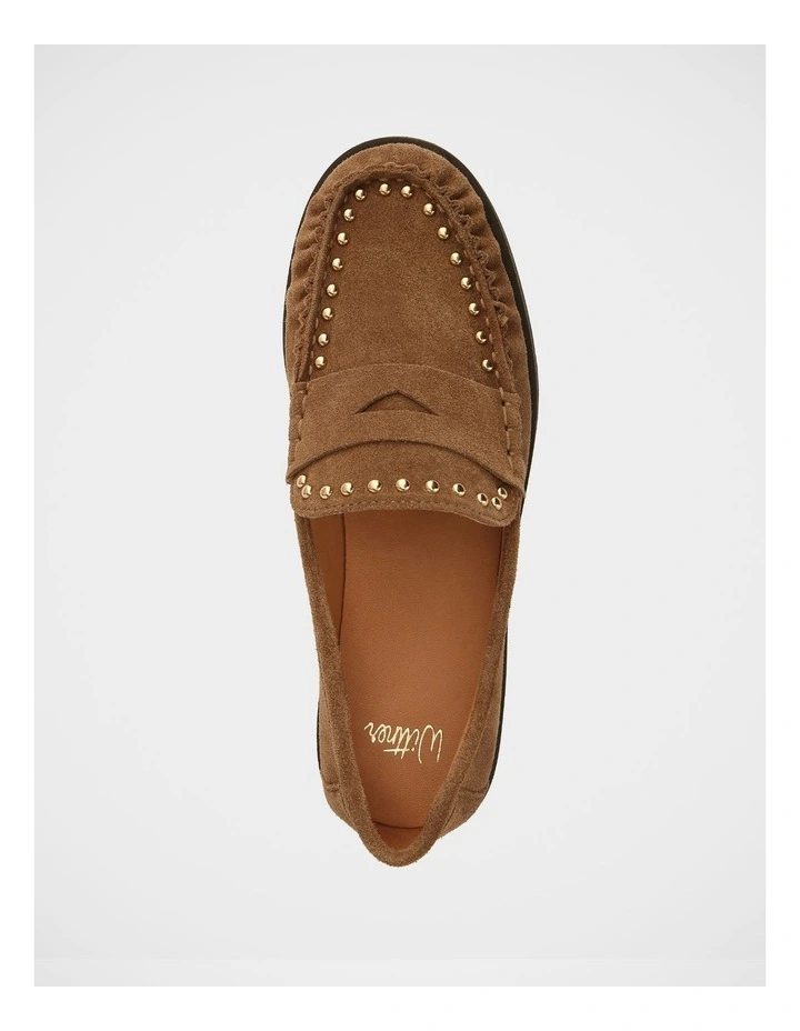 Finley Suede Leather Loafer in Chestnut image 5