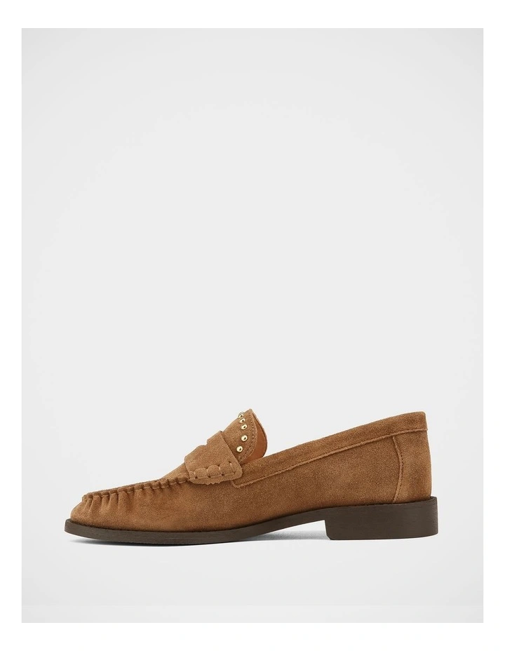 Finley Suede Leather Loafer in Chestnut image 6