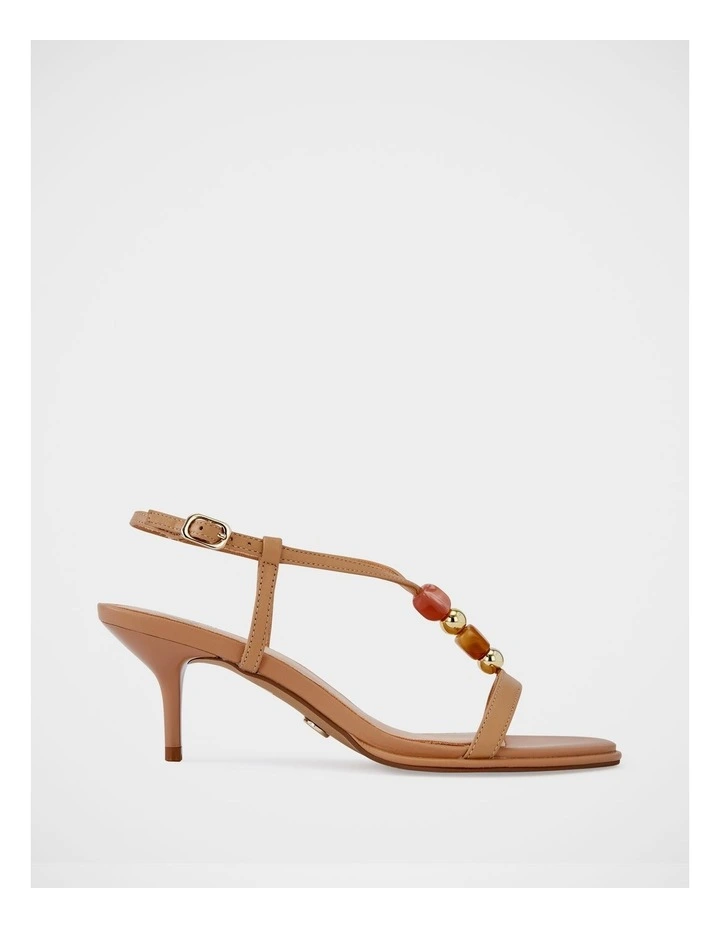 Nyx Suede Leather Sandals in Nude image 2