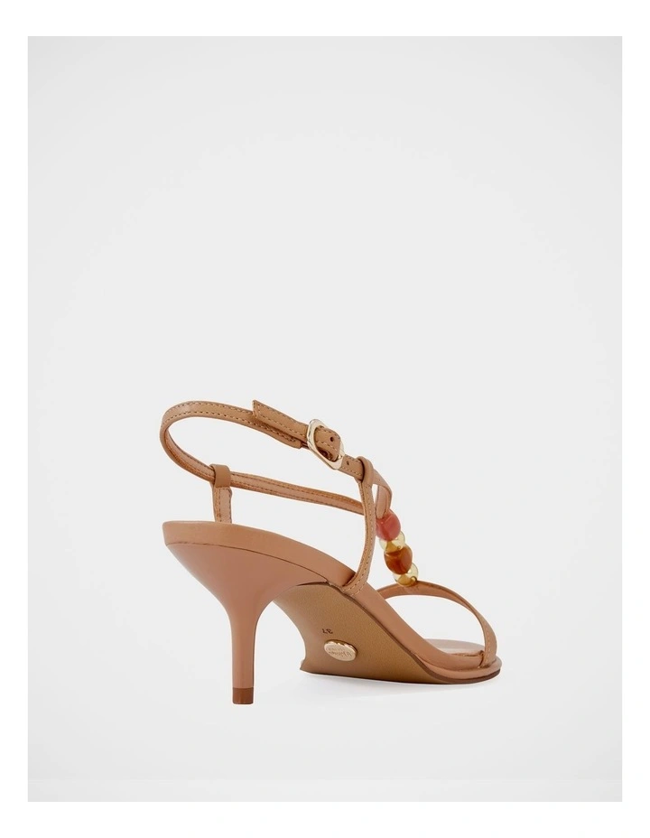 Nyx Suede Leather Sandals in Nude image 7