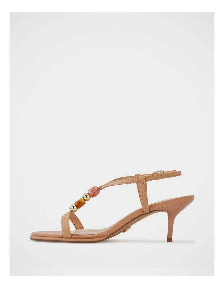 Nyx Suede Leather Sandals in Nude image 10