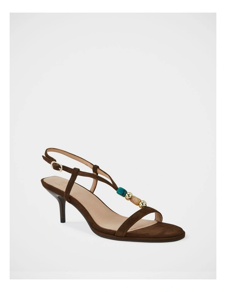 Nyx Suede Leather Sandals in Brown image 2