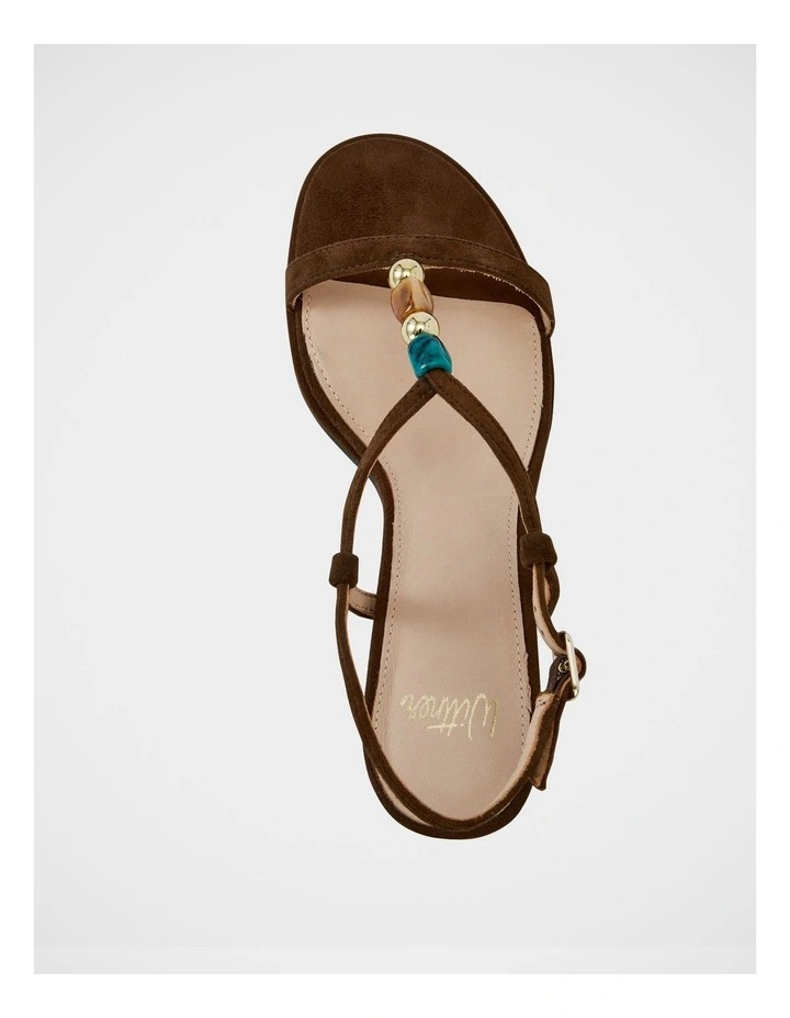 Nyx Suede Leather Sandals in Brown image 5
