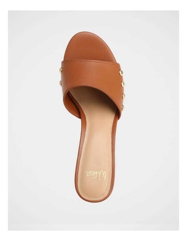 Olsen Leather Sandals in Chestnut image 5