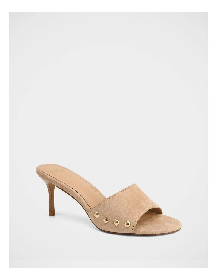 Olsen Suede Leather Sandals in Taupe image 2