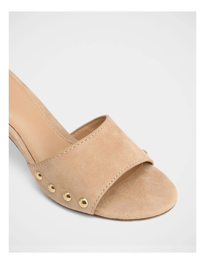 Olsen Suede Leather Sandals in Taupe image 3