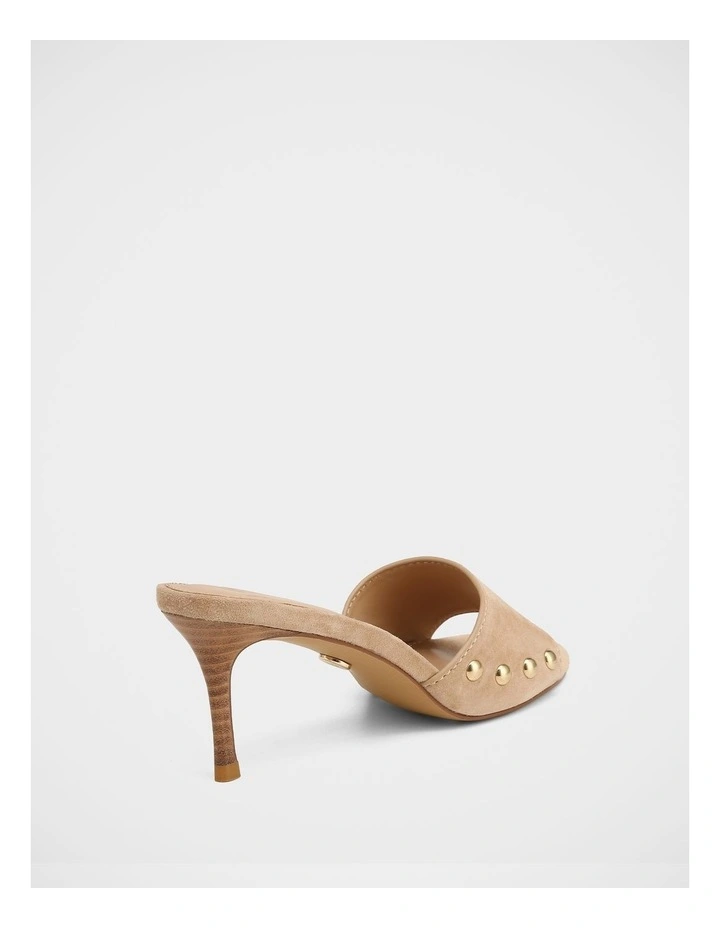Olsen Suede Leather Sandals in Taupe image 4