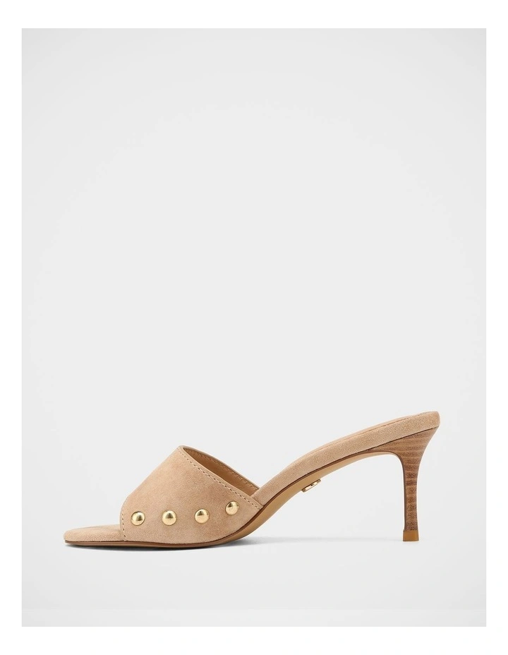 Olsen Suede Leather Sandals in Taupe image 6