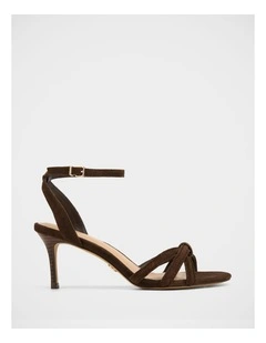 Opie Suede Leather Sandals in Espresso