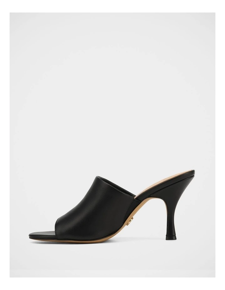 Pia Leather Sandals in Black image 6