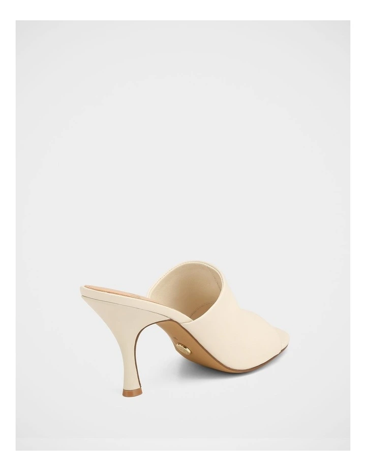 Pia Leather Sandals in Ivory image 4