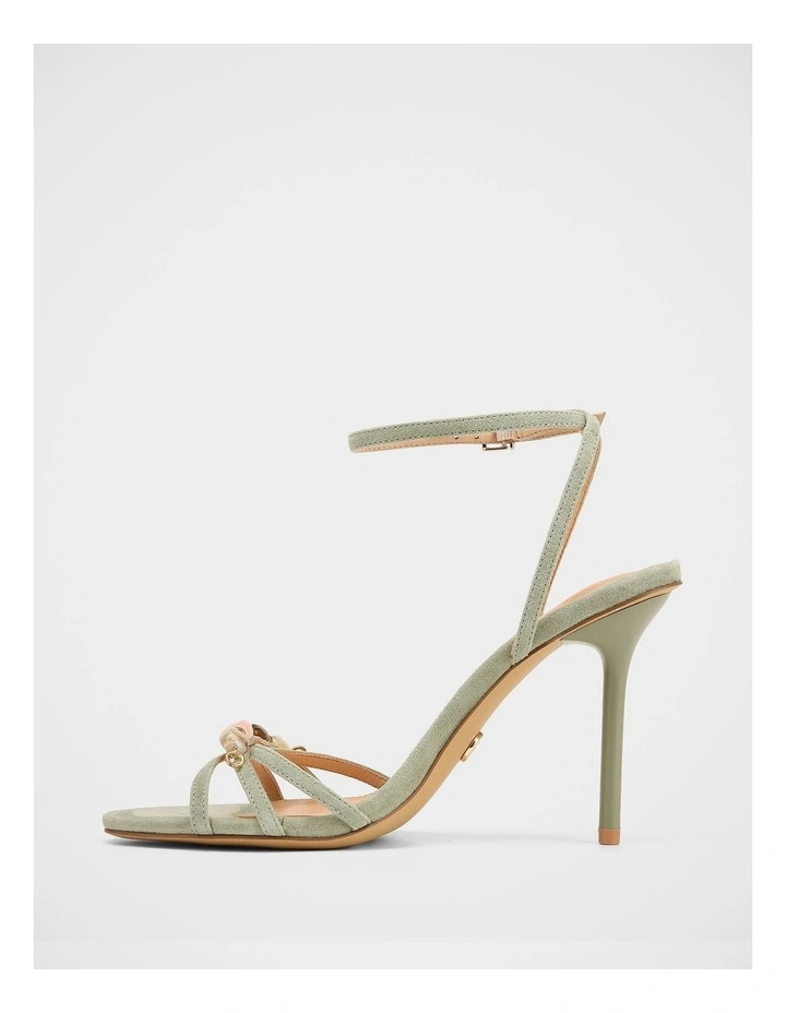 Sloane Suede Leather Sandals in Sage image 6