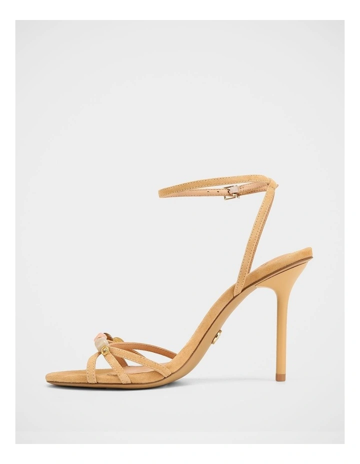 Sloane Suede Leather Sandals in Tan image 6