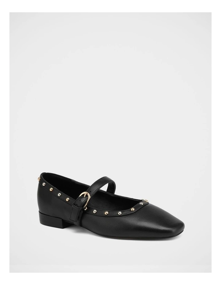 Bailey Leather Mary Janes in Black image 2