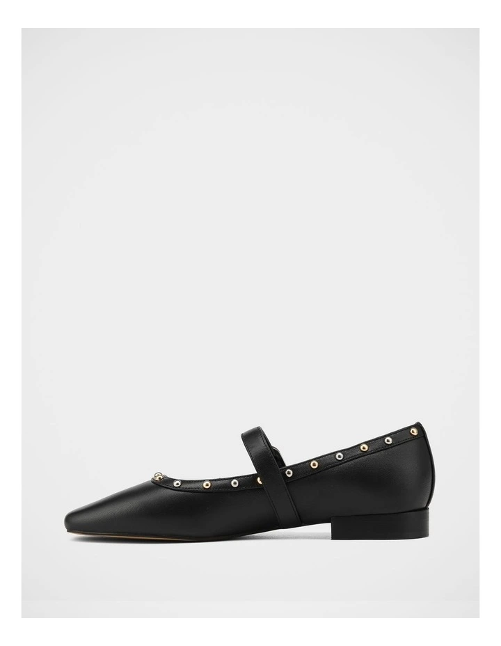 Bailey Leather Mary Janes in Black image 6