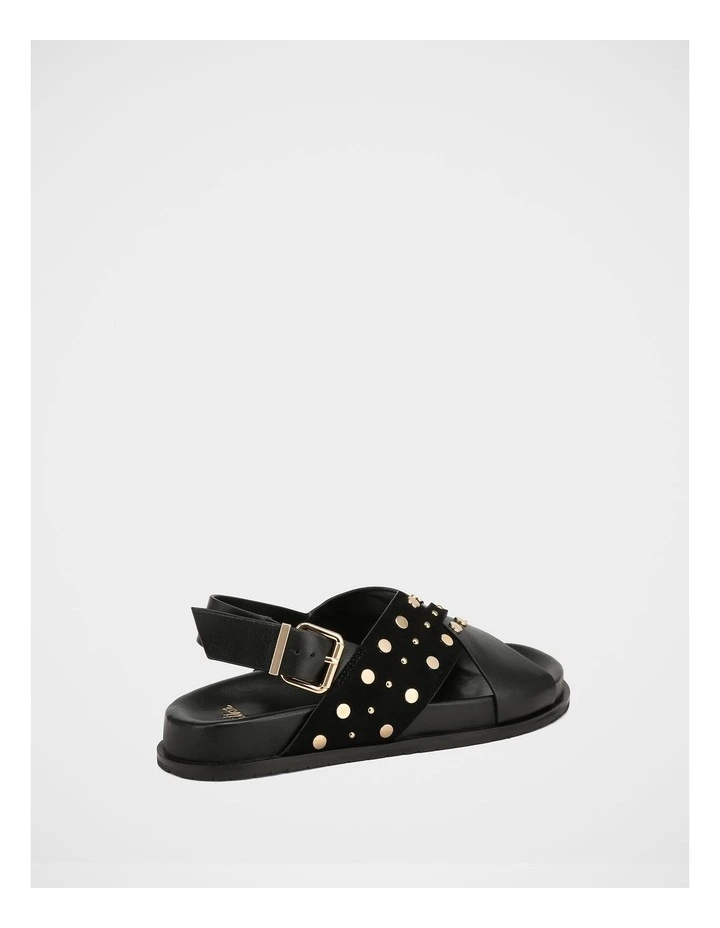 Cleo Leather/Suede Sandal in Black image 4