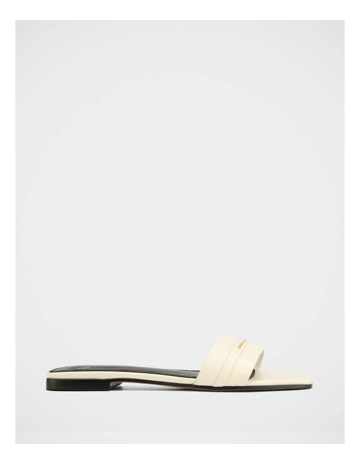 Ash Leather Sandals in Off White image 1