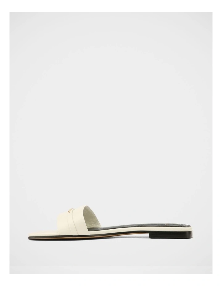 Ash Leather Sandals in Off White image 6